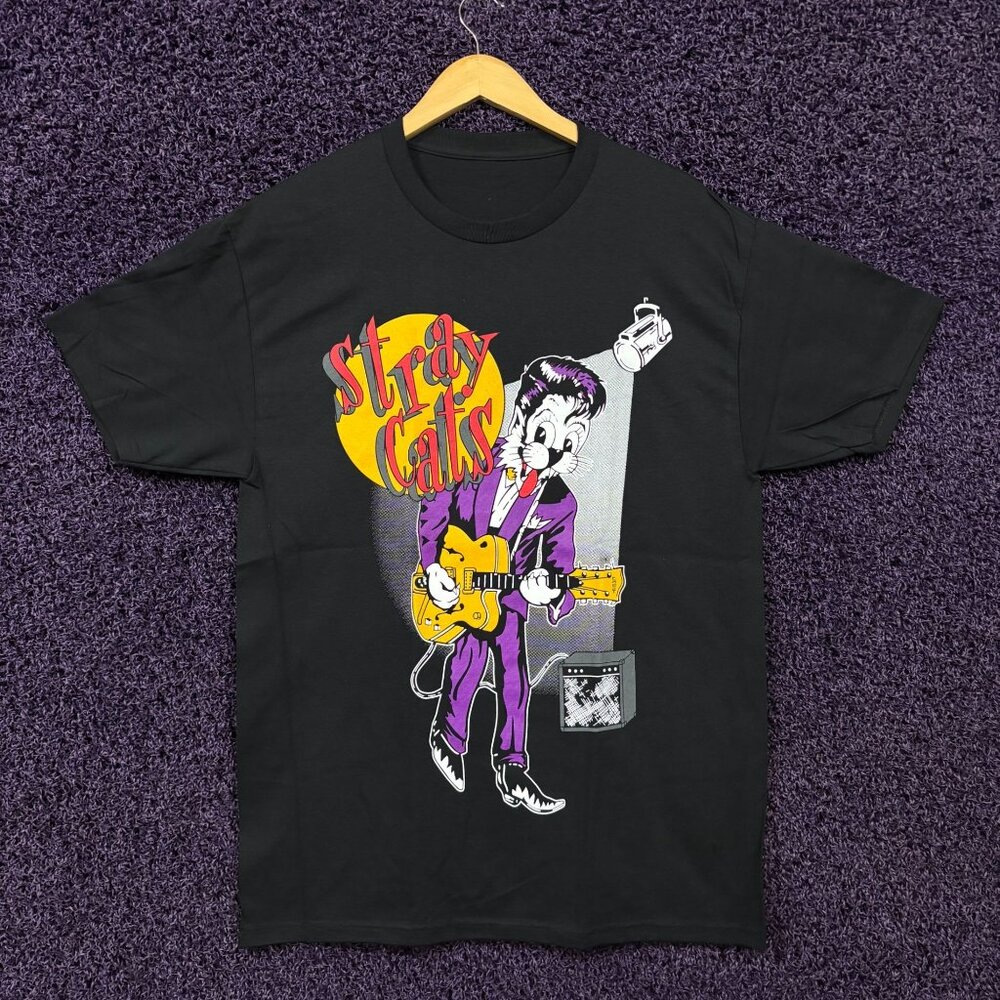 The Stray Cats Runaway Boys Album Rockabilly Band T-Shirt L